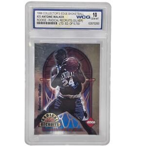 ​1996 Collector's Edge Antoine Walker Radical Recruits Silver Rookie RC WCG 10